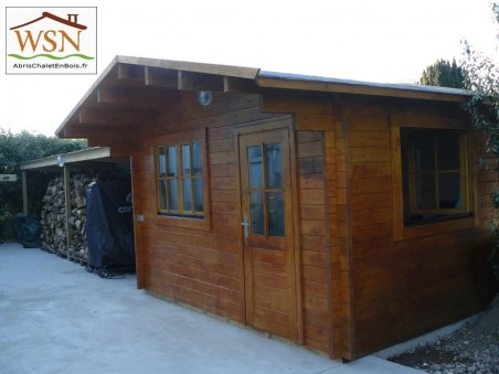 Abri en bois VAR 12m² Dim. (4000x3000-44)