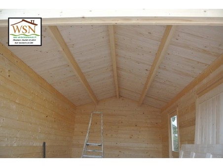 Garage en Bois 17m²   Dim. (3200X5200-44mm)