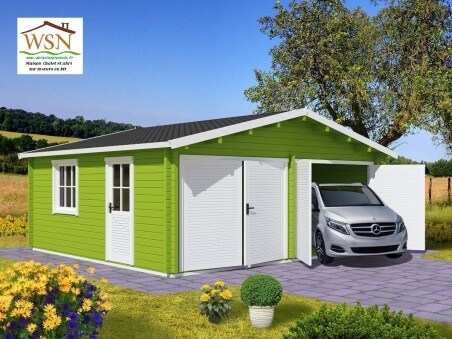 Garage en bois 36m² WS701 | WSN