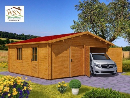Garage en bois 36m² WS701 | WSN