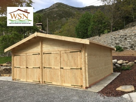 Garage en bois 36m² WS701 | WSN