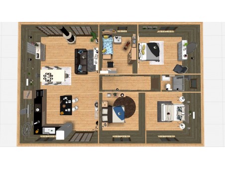 POITIERS 100m² (12258X8238-70mm) WS7127