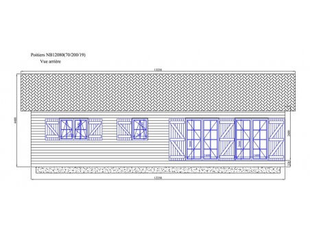 POITIERS 100m² (12258X8238-70mm) WS7127