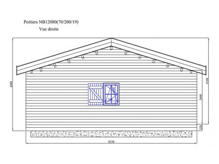 POITIERS 100m² (12258X8238-70mm) WS7127