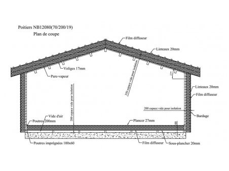 POITIERS 100m² (12258X8238-70mm) WS7127