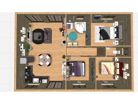 CHATEAUROUX 100m² (12258X8238-70mm) WS7257