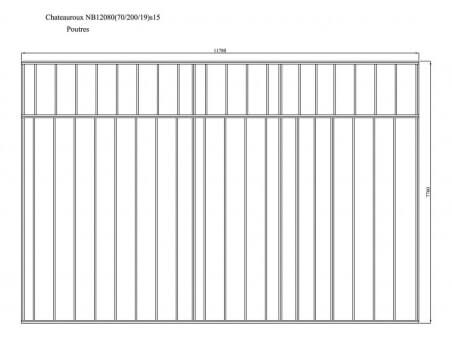 CHATEAUROUX 100m² (12258X8238-70mm) WS7257