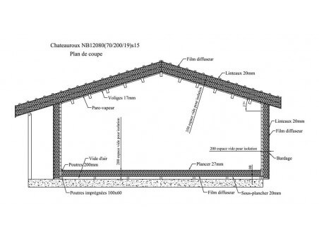 CHATEAUROUX 100m² (12258X8238-70mm) WS7257