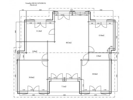 VERSAILLES 148m² (14128X11828-70mm) WS7570