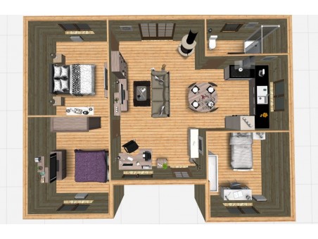 LA ROCHELLE 82m² (10418x7888-70mm) WS7627