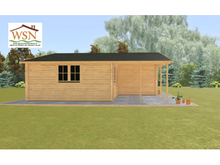 Chalet en bois  SOLOGNE Dim. (9000x8000-44mm)