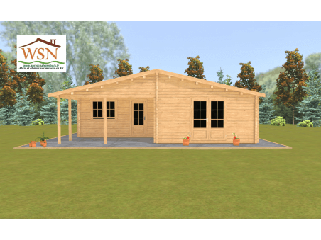 Chalet en bois  SOLOGNE Dim. (9000x8000-44mm)