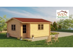 Bungalow en bois  CALVADOS 25m² Dim.  (5600x4600-44mm)