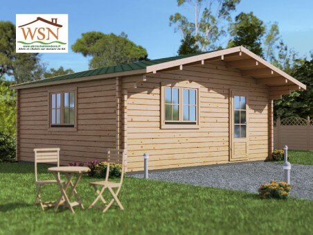 Bungalow en bois  VAR 30m² Dim. (6000X5000-44mm)