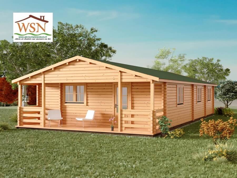 CHALET EN BOIS LUMIO 19,7M2 - 44 MM