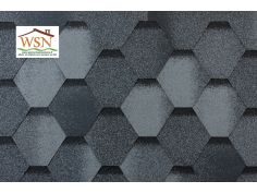 45m2 de tuiles grises/noires en feutre bitumé (15 paquets de 3m²)