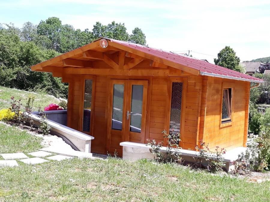 Chalet de jardin bois JULIA 16m2 - 44mm