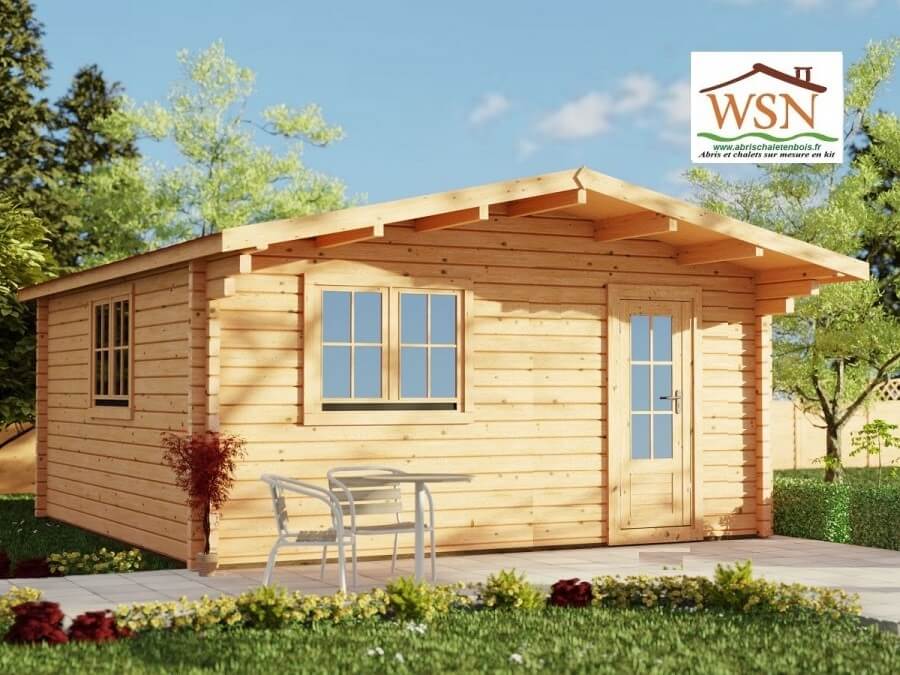 Bungalow en bois Kit, 20m², 44mm, WS 662